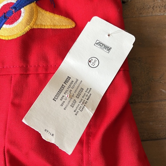 Health Tex vintage red airplane overalls nwt - Picture 4 of 6
